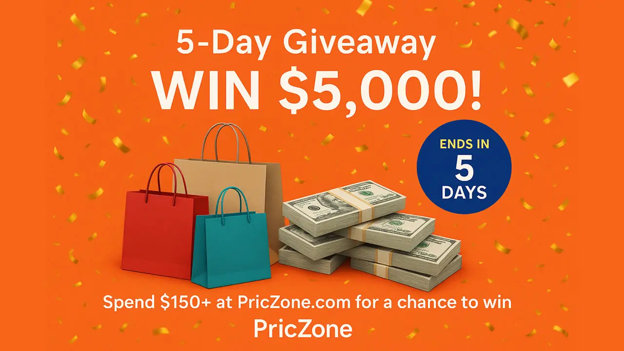 5-Day Giveaway Win $5000