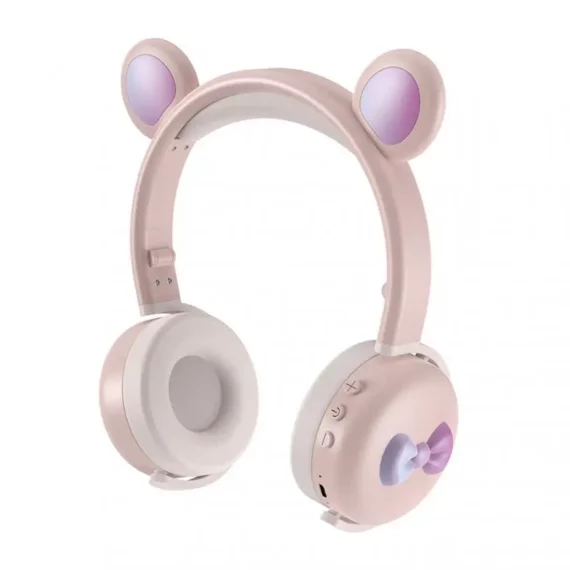 Cute Bear Bluetooth Kids Headphones LED Wireless 5 | PricZone