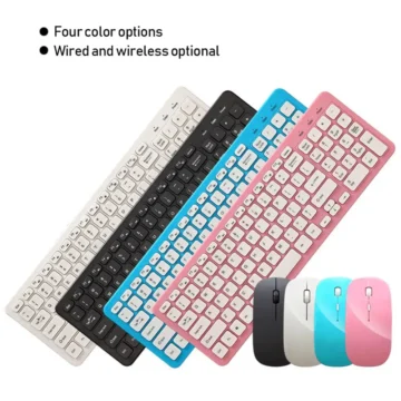 Wireless Keyboard Mouse Set 24G 104 Key | PricZone