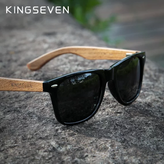 KINGSEVEN Polarized Wooden Sunglasses UV400 | PricZone