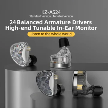 KZ AS24 Elite HiFi Earbuds - 24 BA Tunable, Noise-Canceling 2
