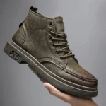 Damyuan Mens High Top Leather Boots 4 | PricZone