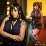 Tifa Lockhart FF7 Remake Blue Cosplay Dress 3 | PricZone