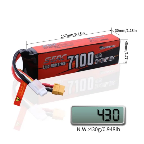 Sunpadow 3S 111V 5600mAh 70C Lipo Battery 6 | PricZone