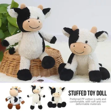 Cute Cow Plush Pillow - Soft Toy for Kids