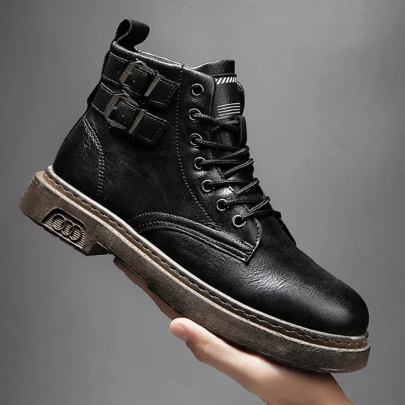 Damyuan Mens High Top Leather Boots 5 | PricZone