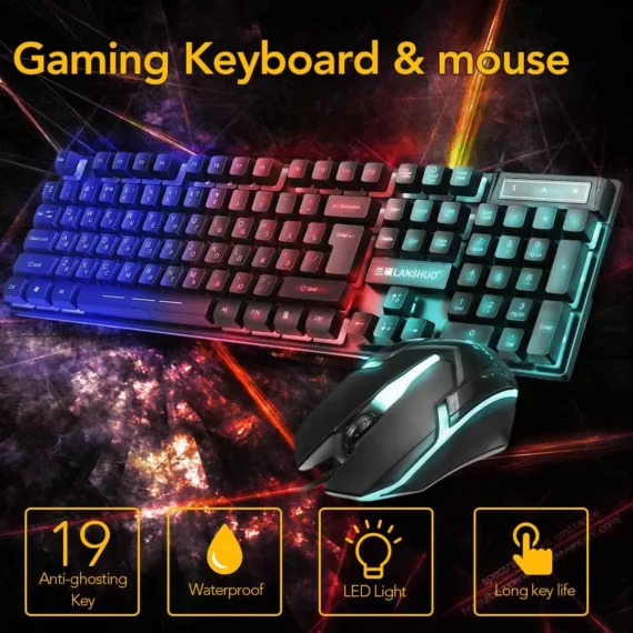 Mechanical Gaming Keyboard Mouse Set | PricZone