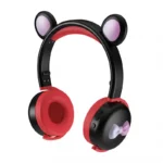 Cute Bear Bluetooth Kids Headphones LED Wireless 4 | PricZone