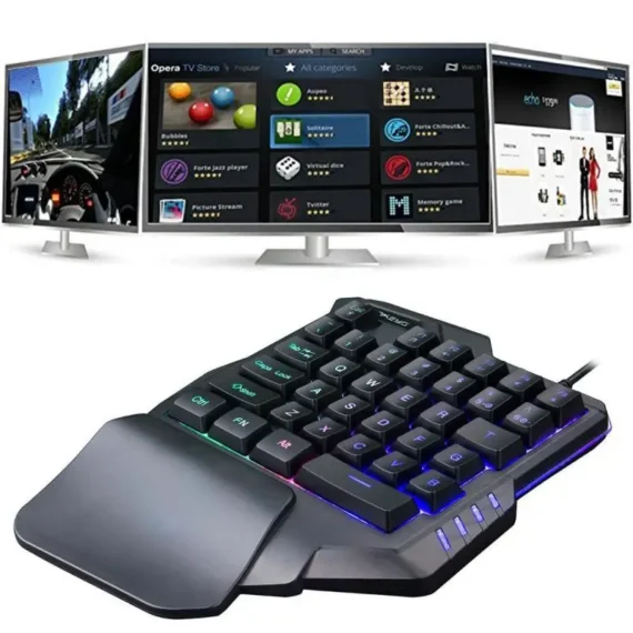 35 Key LED Backlit Gaming Keypad Mouse Combo | PricZone