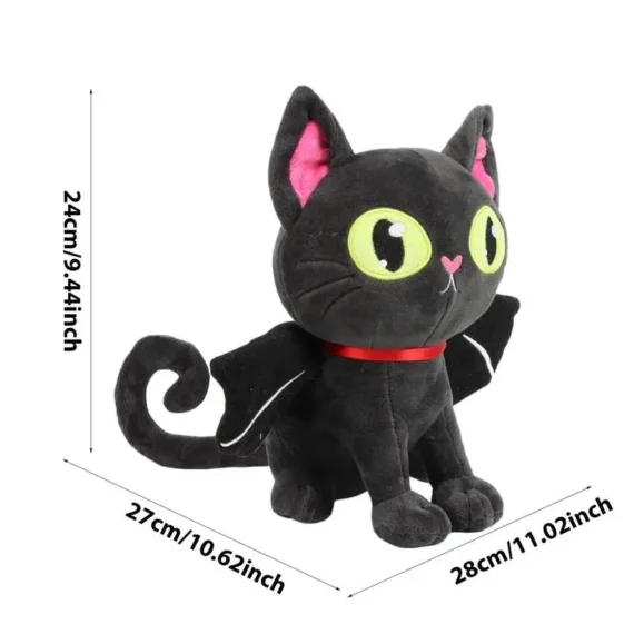 Halloween Black Bat Cat Plushie 24cm Kids Gift 6 | PricZone