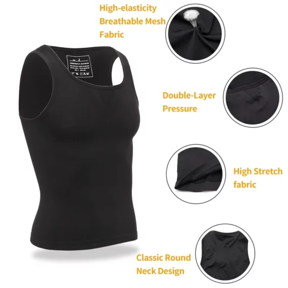 Slimming Body Shaper Abdomen Compression Undershirts 5 | PricZone