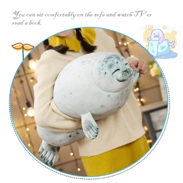 Seal Hug Pillow   Round Cushion for HomeOffice 1 | PricZone