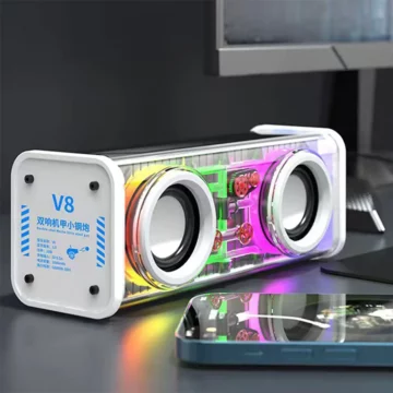 Mecha Clear Bluetooth 50 Speakers 1800mAh Party Ready 2 | PricZone Mecha Clear Bluetooth 50 Speakers 1800mAh Party Ready 2 | PricZone