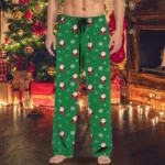 Xmas Deer Print Mens Pajama Pants 2 | PricZone