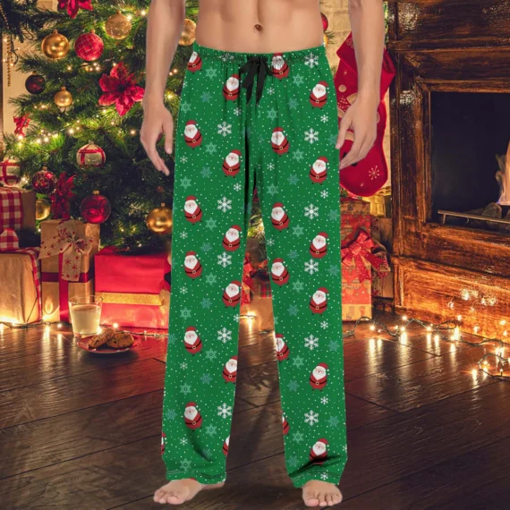 Xmas Deer Print Mens Pajama Pants 2 | PricZone