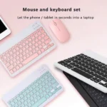 Candy Color 10 Wireless Keyboard Mouse Combo for Girls 2 | PricZone