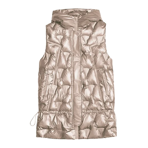 Chic Glossy Hooded Winter Vest for Women 5 | PricZone