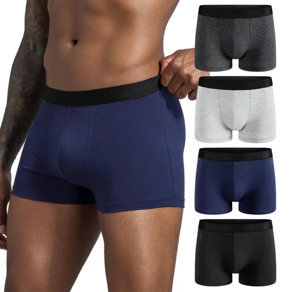 Luxury Mens Cotton Boxer Set 4pcs Pack | PricZone