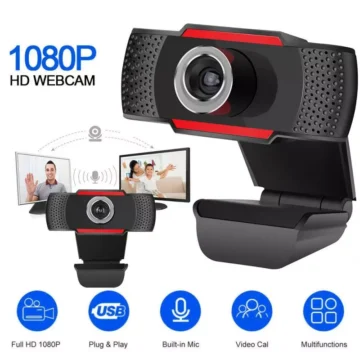 Rotatable Full HD 1080P USB Webcam with Mic | PricZone