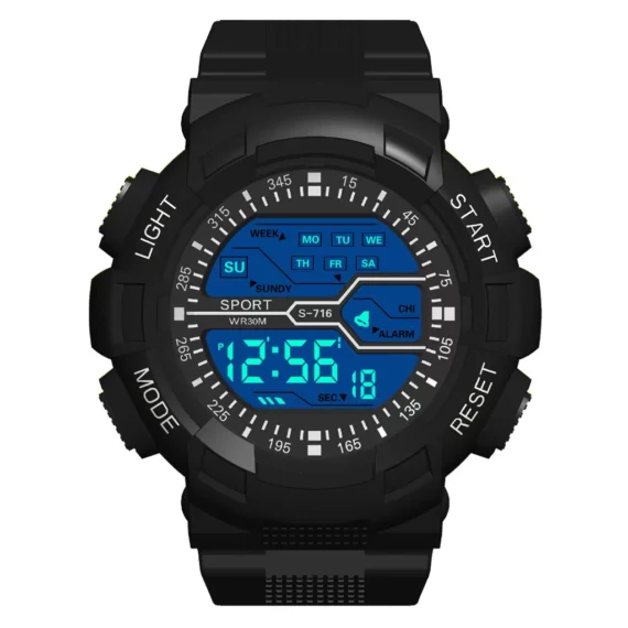 LED Big Dial Sports Watch for Men Digital Luminous 6 | PricZone