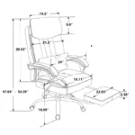 Comfy High Back Swivel Office Recliner Chair 5 | PricZone