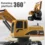 Kids 360° RC Excavator Digger Toy Truck Gift