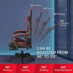 Swivel Gamer Chair Adjustable Backrest Seat Height 4 | PricZone