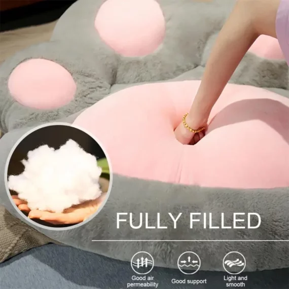 Cat Paw Plush Chair Cushion Cute Home Decor 2 | PricZone