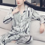 Mens Printed Winter Pajamas Set Cozy Light 4 | PricZone