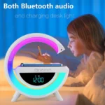 Multifunctional G Shape LED Speaker with Wireless Charging 4 | PricZone