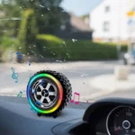 Car Wheel Mini Speaker LED 1200mAh Wireless 4 | PricZone