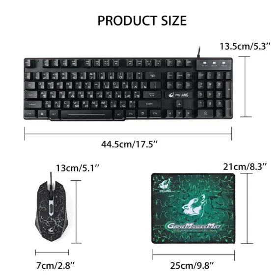 Mechanical Gaming Keyboard Mouse Set 6 | PricZone