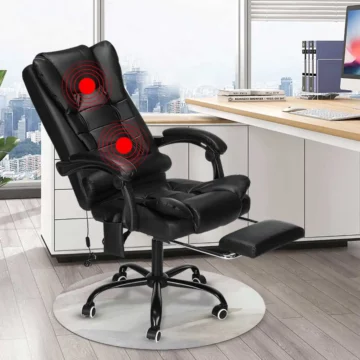 High Back Executive Massage Chair with Footrest | PricZone