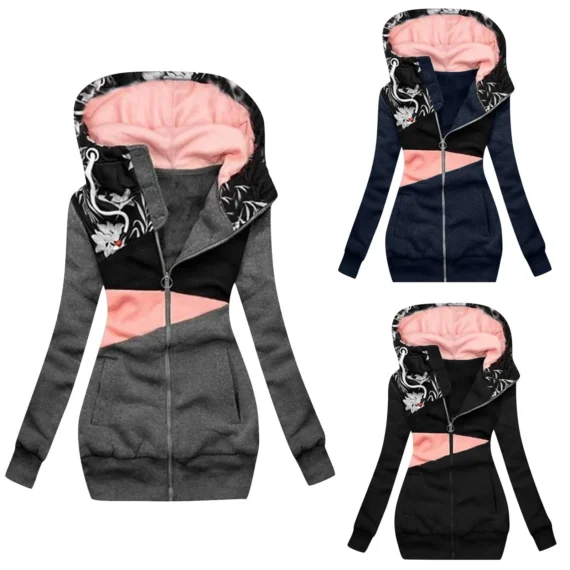 Plus Size Hooded Winter Jacket for Women | PricZone