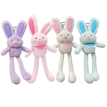 Soft Rabbit Keychain Plush Stress Relief Toy