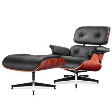 Premier Tall Lounge Chair & Ottoman - Leather Sofa