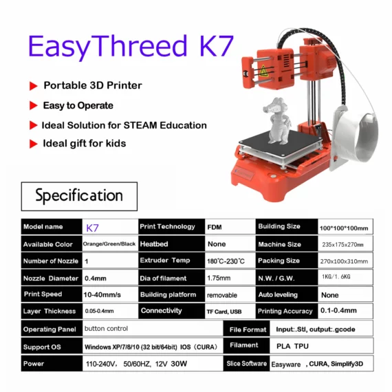 X1 Mini 3D Printer K7 Fast Easy Child Friendly 6 | PricZone