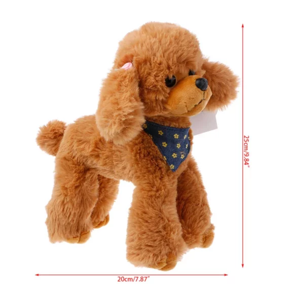 Cuddly Poodle Plush Toy Perfect Kids Gift 20x25cm 6 | PricZone