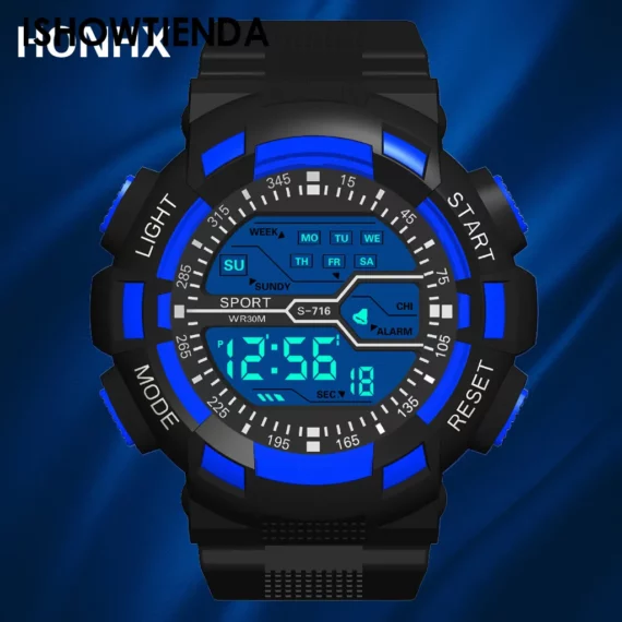 LED Big Dial Sports Watch for Men Digital Luminous | PricZone