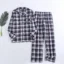 Plaid Flannel Men’s Pajama Set – Warm