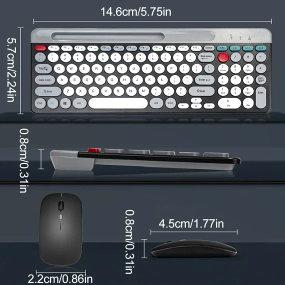 24G Multi Device BT Keyboard Mouse Set 6 | PricZone