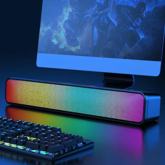 Compact RGB Desk Soundbar 3D Stereo Bluetooth Speaker 3 | PricZone