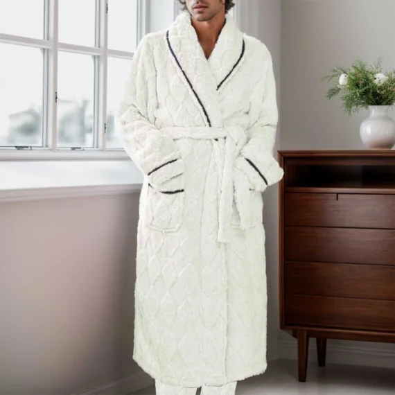 Couples Winter Velvet Kimono Bathrobe 4 | PricZone