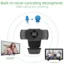 HD Webcam 1080P with Mic for PC & Laptop