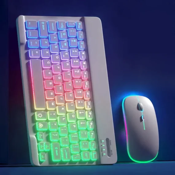 Rainbow RGB Wireless Keyboard Mouse Set | PricZone