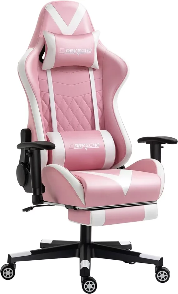 Darkecho Pink Gaming Chair Ergonomic with Massage | PricZone