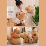 Charming Capybara Plush Pillow Cozy Animal Cushion 78in 5 | PricZone