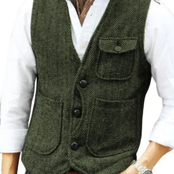 Mens Slim Woolen Vest for Formal Occasions | PricZone