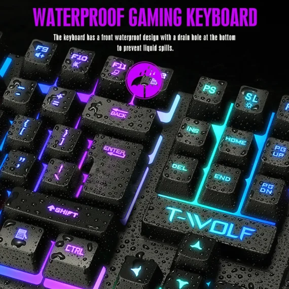 Rainbow Tf200 Gaming Keyboard Mouse Set 3 | PricZone