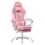 Pink Reclining Gaming Chair with Adjustable Height